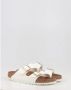 Birkenstock Arizona Grote Gesp Patent Witte Slippers Birko Flor Patent Streetwear - Thumbnail 162