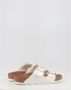 Birkenstock Arizona Grote Gesp Patent Witte Slippers Birko Flor Patent Streetwear - Thumbnail 163