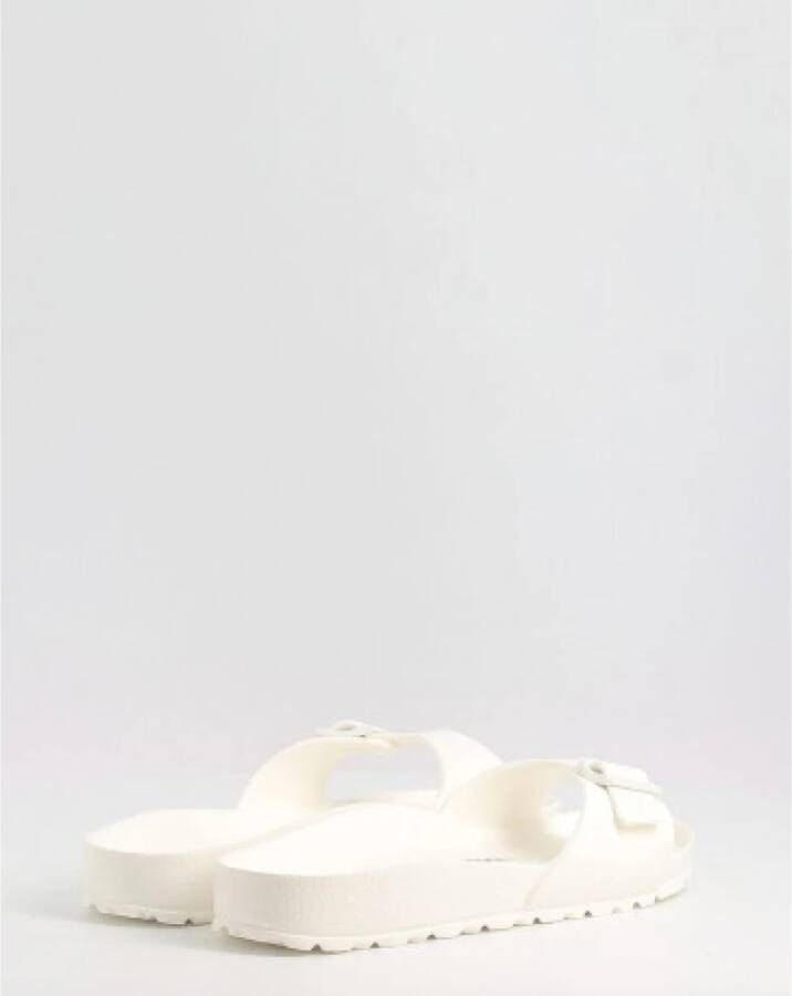 Birkenstock Madrid Eva Sliders Wit Dames