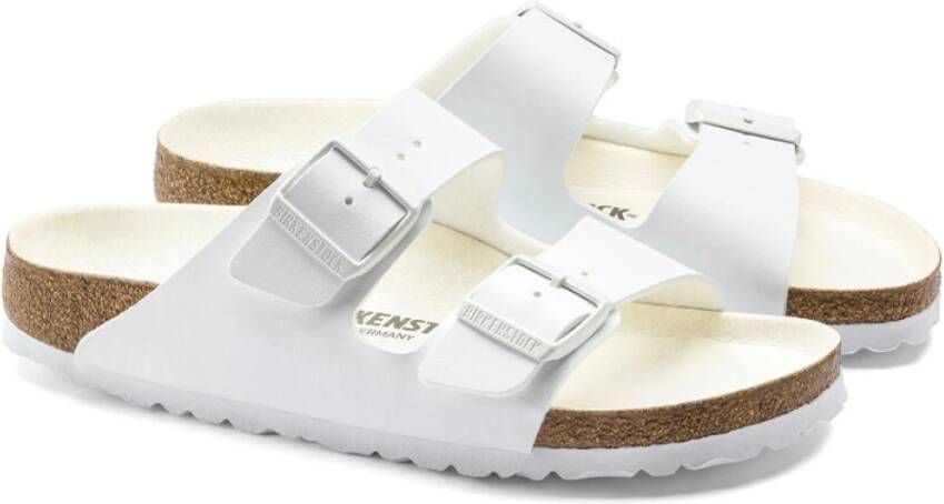 Birkenstock Arizona BS Sliders Wit Dames