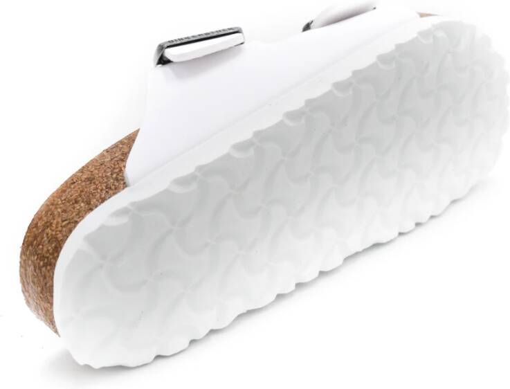 Birkenstock Witte Sandalen Wit Unisex