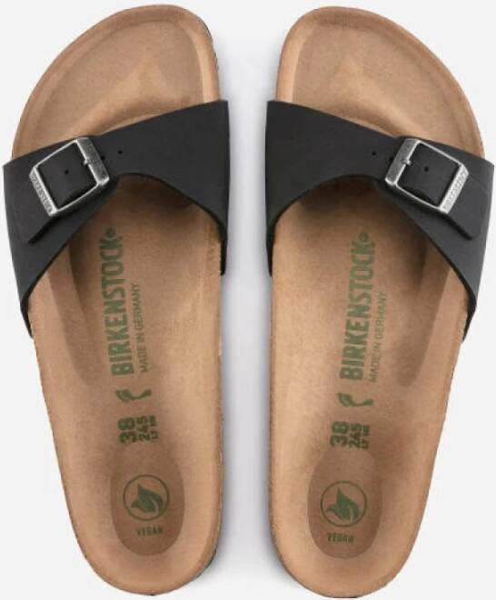 Birkenstock Madrid Vegan Sandalen Zwart Dames