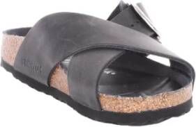 Birkenstock "Zwarte zomersliders" Zwart Dames
