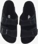 Birkenstock Arizona Shearling Veloursleder Suede Narrow Pantoffels Black - Thumbnail 15