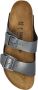 Birkenstock Arizona Birko-flor Smalle Sandalen Zilver - Thumbnail 10
