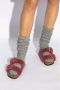 Birkenstock Slides Arizona Big Buckle Teddy Rive Logo OS Pink Dames - Thumbnail 7