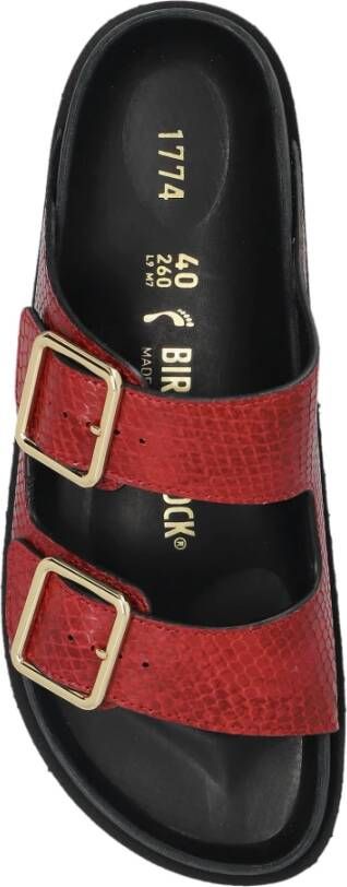Birkenstock Arizona Voering Slides Red Dames