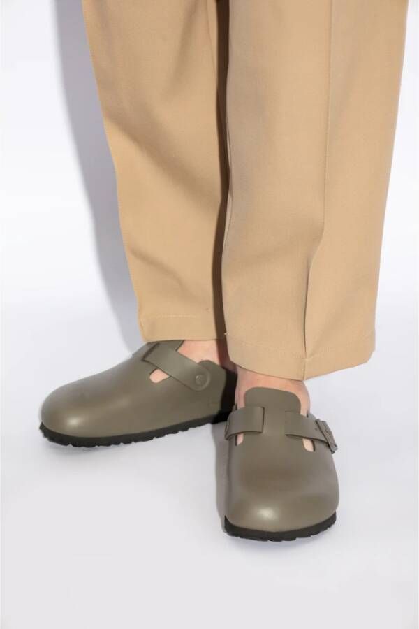 Birkenstock Boston BS Slides Gray Heren
