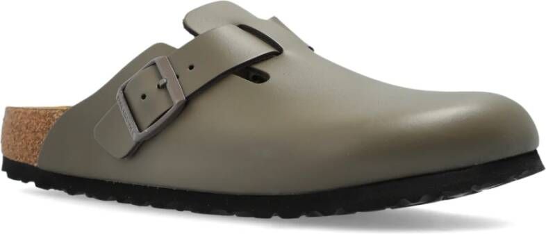 Birkenstock Boston BS Slides Gray Heren