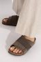 Birkenstock Kyoto Nubuck Leather Suede Sandalen Narrow bruin - Thumbnail 4