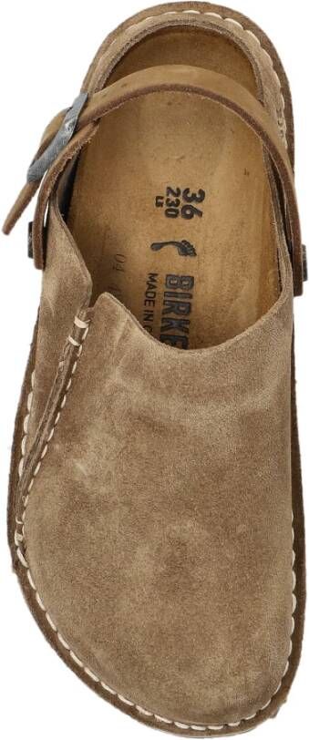 Birkenstock Lutry Premium Suède Slippers Beige Dames