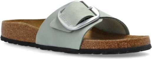 Birkenstock Madrid Big Buckle Slides Blue Dames