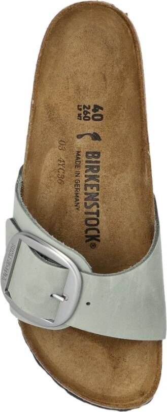 Birkenstock Madrid Big Buckle Slides Blue Dames