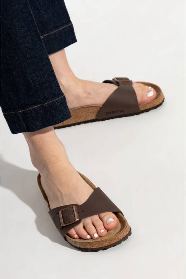 Birkenstock Madrid BS Slides Brown Dames