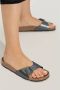 Birkenstock Madrid Dames Slippers Metallic Black Narrow fit | Zwart | Imitatieleer - Thumbnail 28