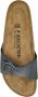 Birkenstock Madrid Dames Slippers Metallic Black Narrow fit | Zwart | Imitatieleer - Thumbnail 32