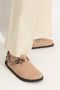 Birkenstock Natuurlijke Slangenstijl Sandalen Beige Dames - Thumbnail 9