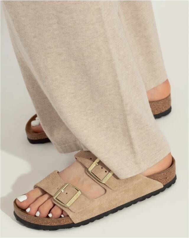 Birkenstock Arizina BS Slides Beige Dames