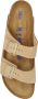 Birkenstock Verstelbare Logo Sandalen Rubberen Zool Beige - Thumbnail 12