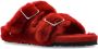 Birkenstock Arizona Shearling Slides Red Dames - Thumbnail 4