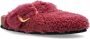 Birkenstock Boston Big Buckle Teddy Rivet Logo OS Slides Pink Dames - Thumbnail 5
