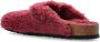 Birkenstock Boston Big Buckle Teddy Rivet Logo OS Slides Pink Dames - Thumbnail 6