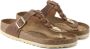 Birkenstock "Gizeh Olie Gewaxt Leren Sandalen voor Dames" Bruin Dames - Thumbnail 30