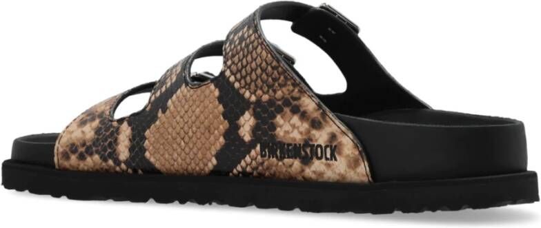 Birkenstock Slippers Florida gevoerd Brown Dames