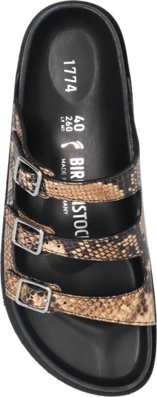 Birkenstock Slippers Florida gevoerd Brown Dames
