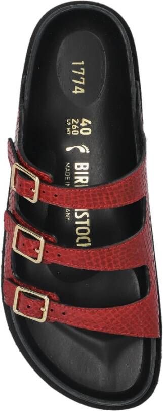 Birkenstock Florida Sandalen met Voering Red Dames
