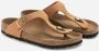 Birkenstock Gizeh Vegan Birko-flor Nubuck Sandalen Bruin - Thumbnail 6