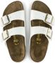Birkenstock Arizona Grote Gesp Patent Witte Slippers Birko Flor Patent Streetwear - Thumbnail 166