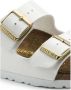 Birkenstock Arizona Grote Gesp Patent Witte Slippers Birko Flor Patent Streetwear - Thumbnail 168