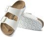 Birkenstock Arizona Grote Gesp Patent Witte Slippers Birko Flor Patent Streetwear - Thumbnail 179