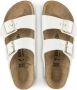 Birkenstock Arizona Grote Gesp Patent Witte Slippers Birko Flor Patent Streetwear - Thumbnail 180