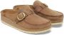 Birkenstock Stijlvolle Mocassin Clog met Grote Gesp Beige Dames - Thumbnail 2
