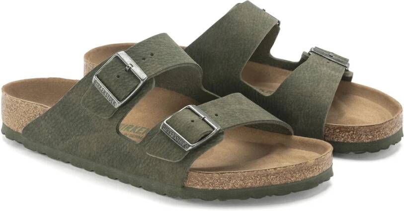 Birkenstock Stijlvolle vegan kurk sandalen voor de zomer Green Heren