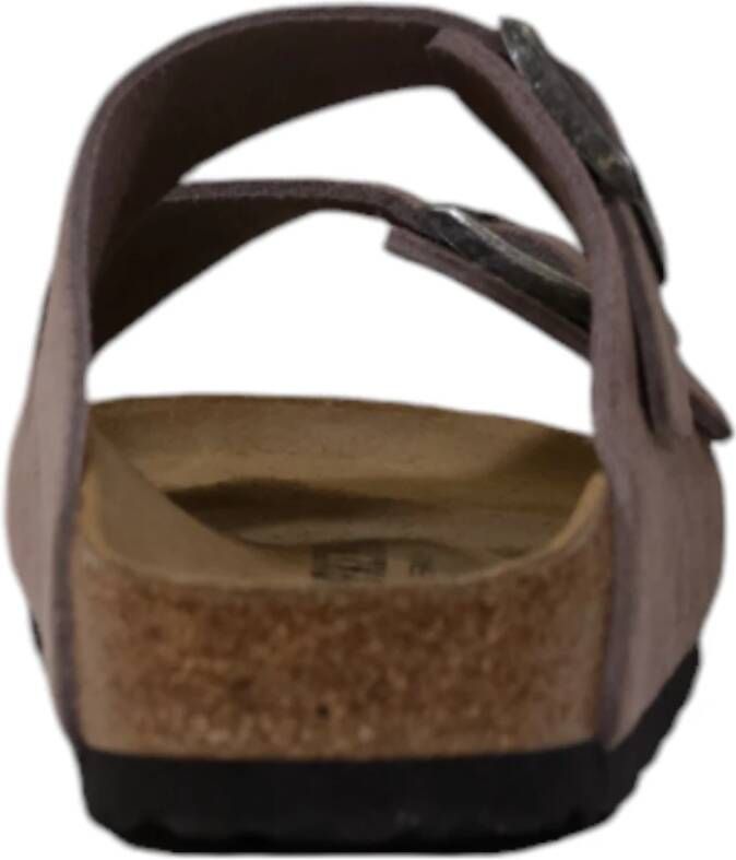 Birkenstock Suede Sliders Purple Dames