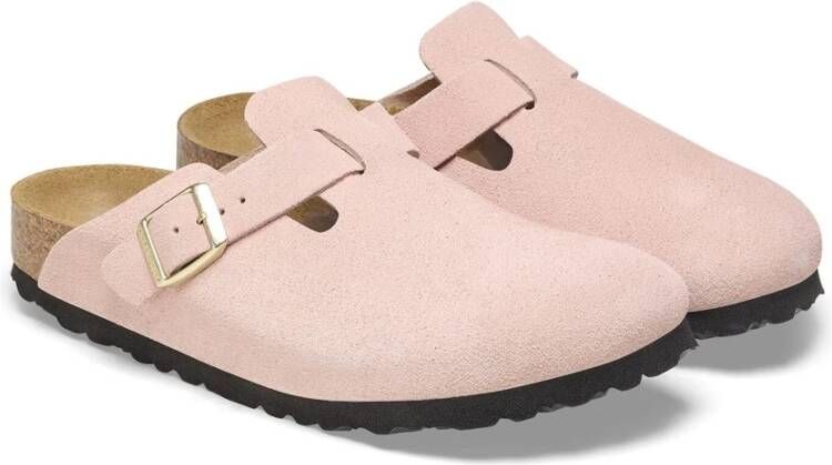 Birkenstock Suède Kurk Voetbed Smal Pink Dames