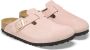 Birkenstock Suède Muiltjes met Zijgesp Sluiting Pink - Thumbnail 9