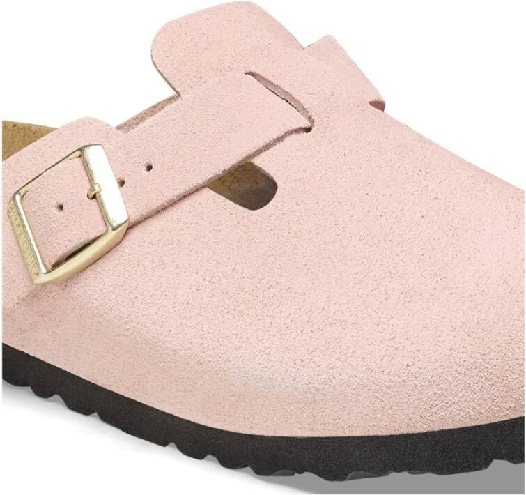 Birkenstock Suède Kurk Voetbed Smal Pink Dames