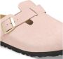 Birkenstock Suède Muiltjes met Zijgesp Sluiting Pink - Thumbnail 12
