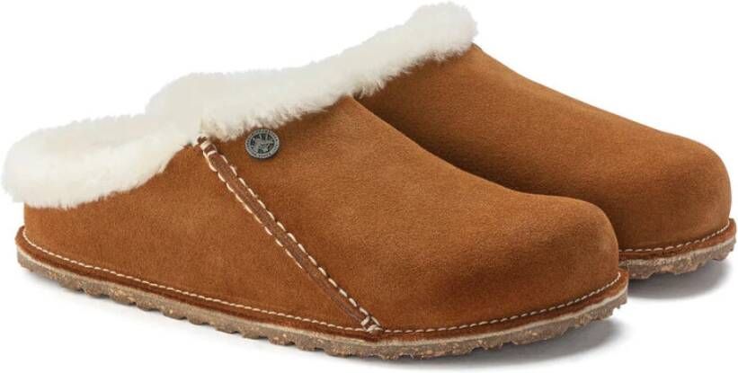 Birkenstock Suède Mink Pantoffels Brown Dames