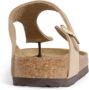 Birkenstock Suede Sandalen Herfst Winter Collectie Beige Dames - Thumbnail 5
