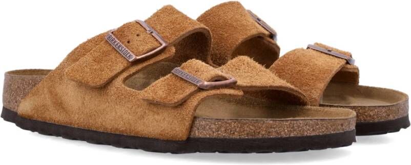 Birkenstock Suède Zomer Sandalen Brown Heren