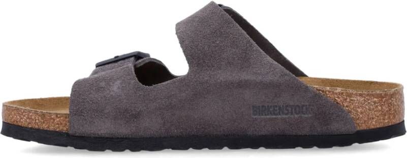 Birkenstock Suède Zomer Sandalen Gray Heren