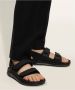 Birkenstock Comfortabele Platte Sandalen voor Mannen Black Heren - Thumbnail 7