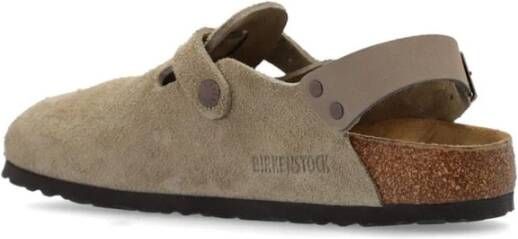 Birkenstock Tokio Suède Leren Clogs Green Heren