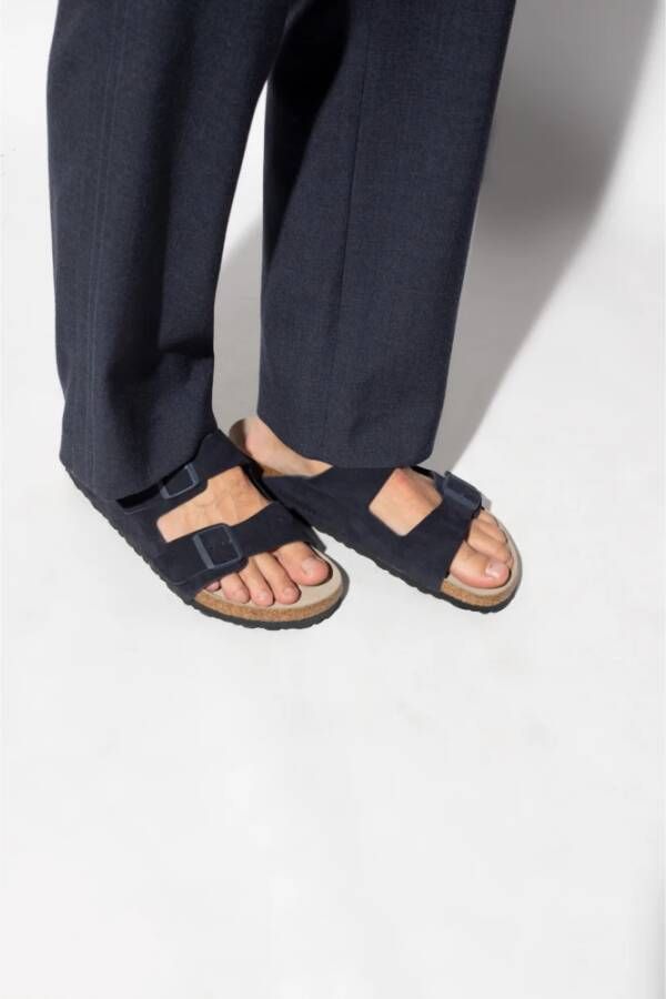 Birkenstock Teenslippers & Sliders Blauw Heren