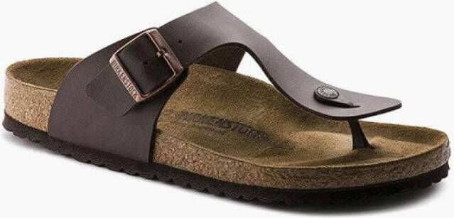 Birkenstock Teenslippers & Sliders Bruin Dames